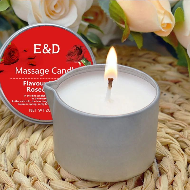 Rose Massage Oil Candle Aromatherapy Body Oil Candle For Home Spa Relaxation 21