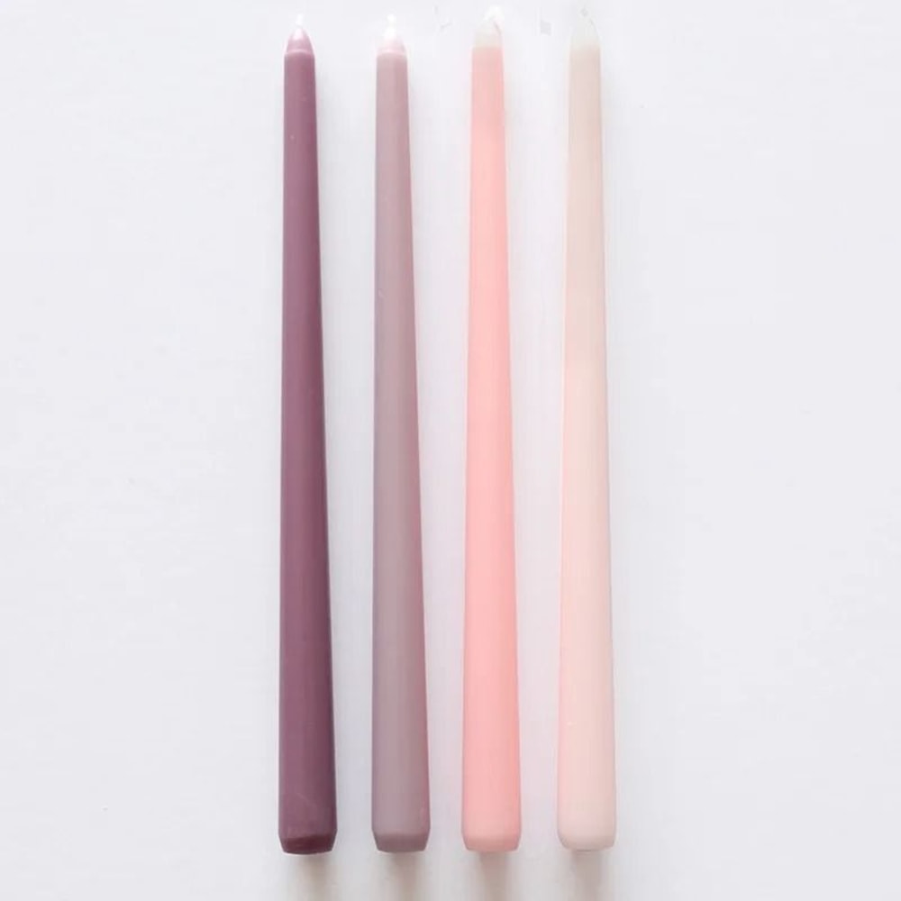 30CM Dripless Taper Candles Unscented Long Burning Dinner Candles Set Of 4 9