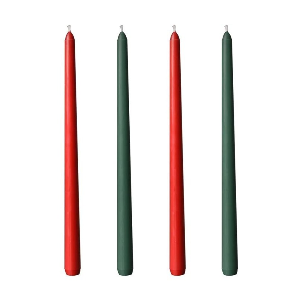 30CM Dripless Taper Candles Unscented Long Burning Dinner Candles Set Of 4 11