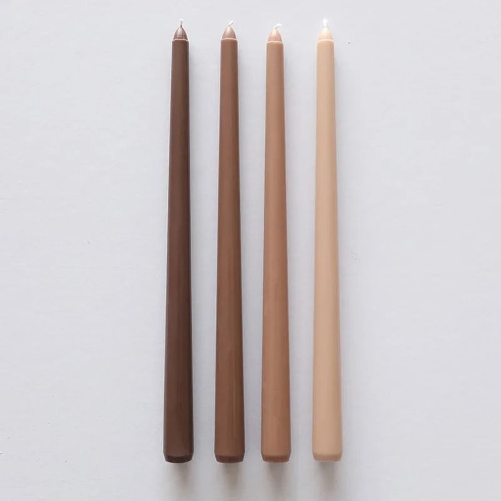 30CM Dripless Taper Candles Unscented Long Burning Dinner Candles Set Of 4 13