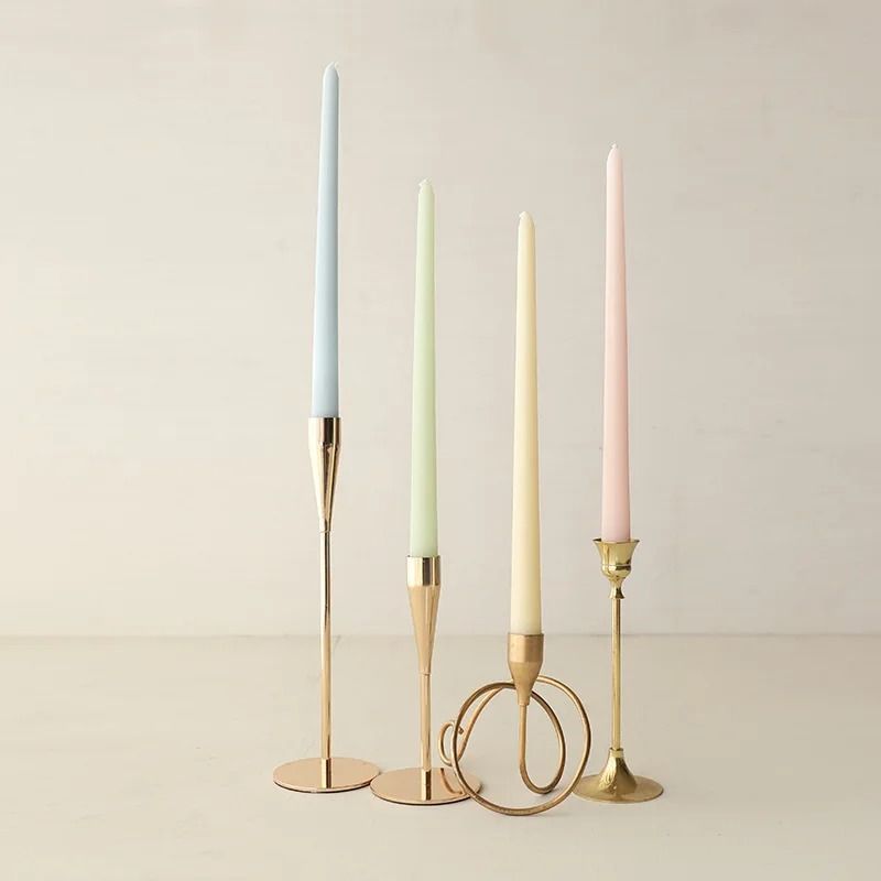 30CM Dripless Taper Candles Unscented Long Burning Dinner Candles Set Of 4 8