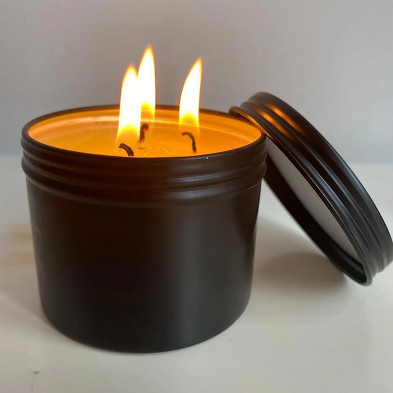36 Hour Emergency Survival Candle Long Burning Odorless Backup Candle With Lid 2