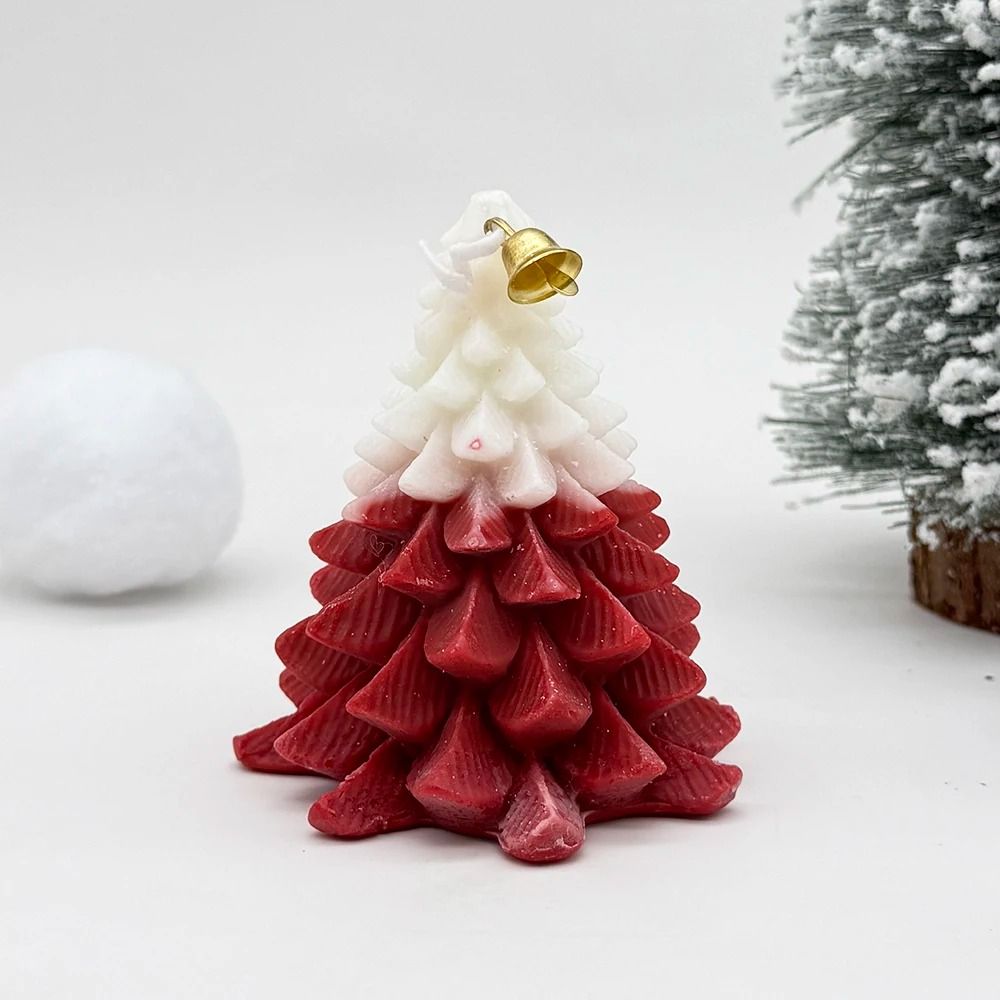 Festive Christmas Tree Shaped Candle Holiday Scented Decorative Candle 1