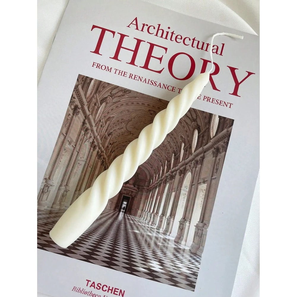 Pastel Twisted Taper Candles Unscented Soy Wax Decorative Candle Set Of 2 1