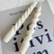 Pastel Twisted Taper Candles Unscented Soy Wax Decorative Candle Set Of 2 3