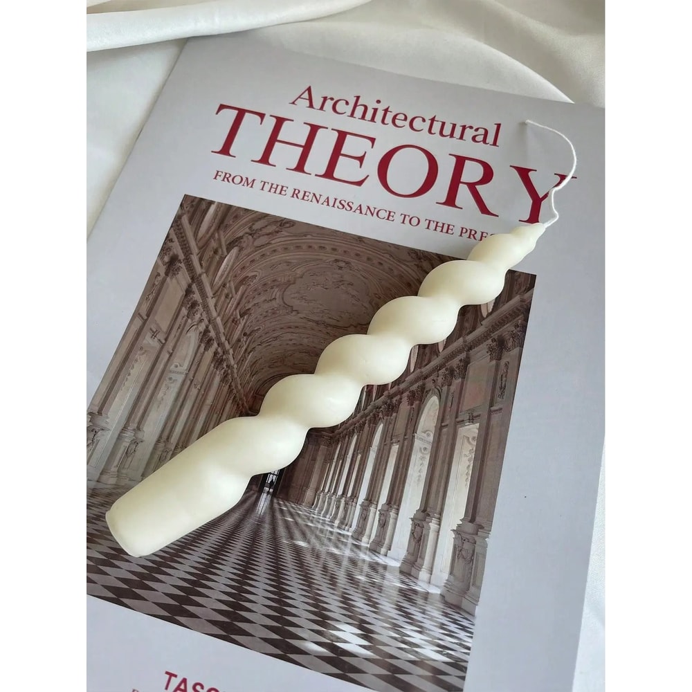 Pastel Twisted Taper Candles Unscented Soy Wax Decorative Candle Set Of 2 4