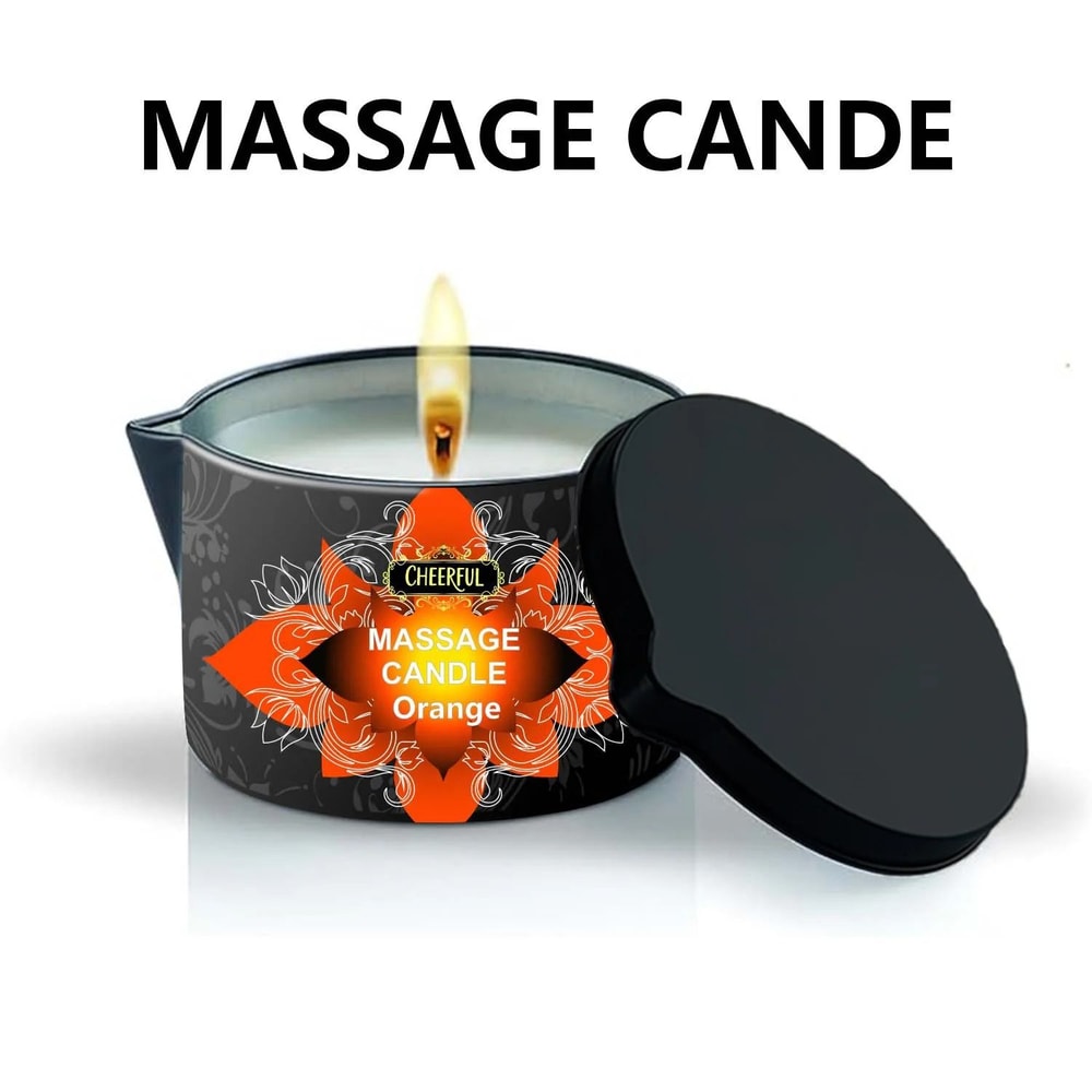 Luxury Massage Oil Candle Aromatherapy Body Oil Candle For Stress Relief 4