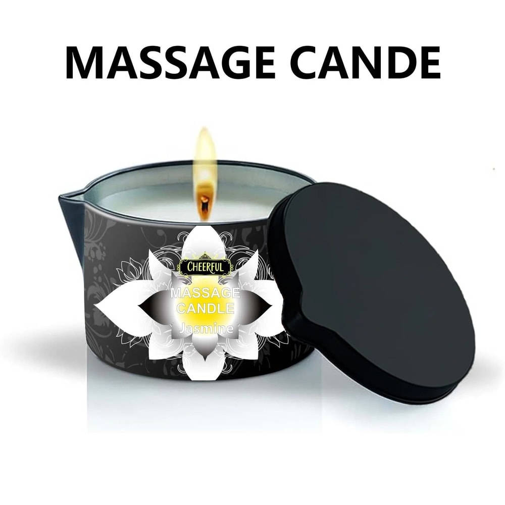 Luxury Massage Oil Candle Aromatherapy Body Oil Candle For Stress Relief 5