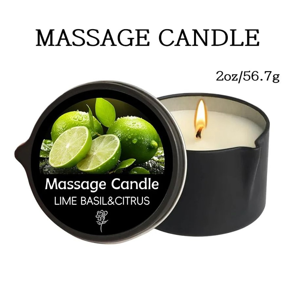 Luxury Massage Oil Candle Aromatherapy Body Oil Candle For Stress Relief 16
