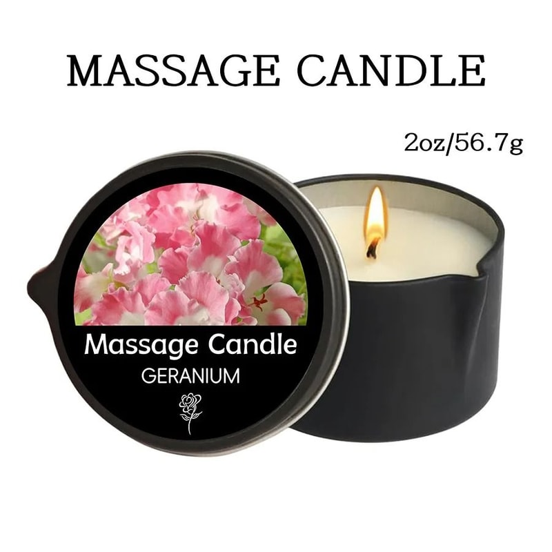 Luxury Massage Oil Candle Aromatherapy Body Oil Candle For Stress Relief 17