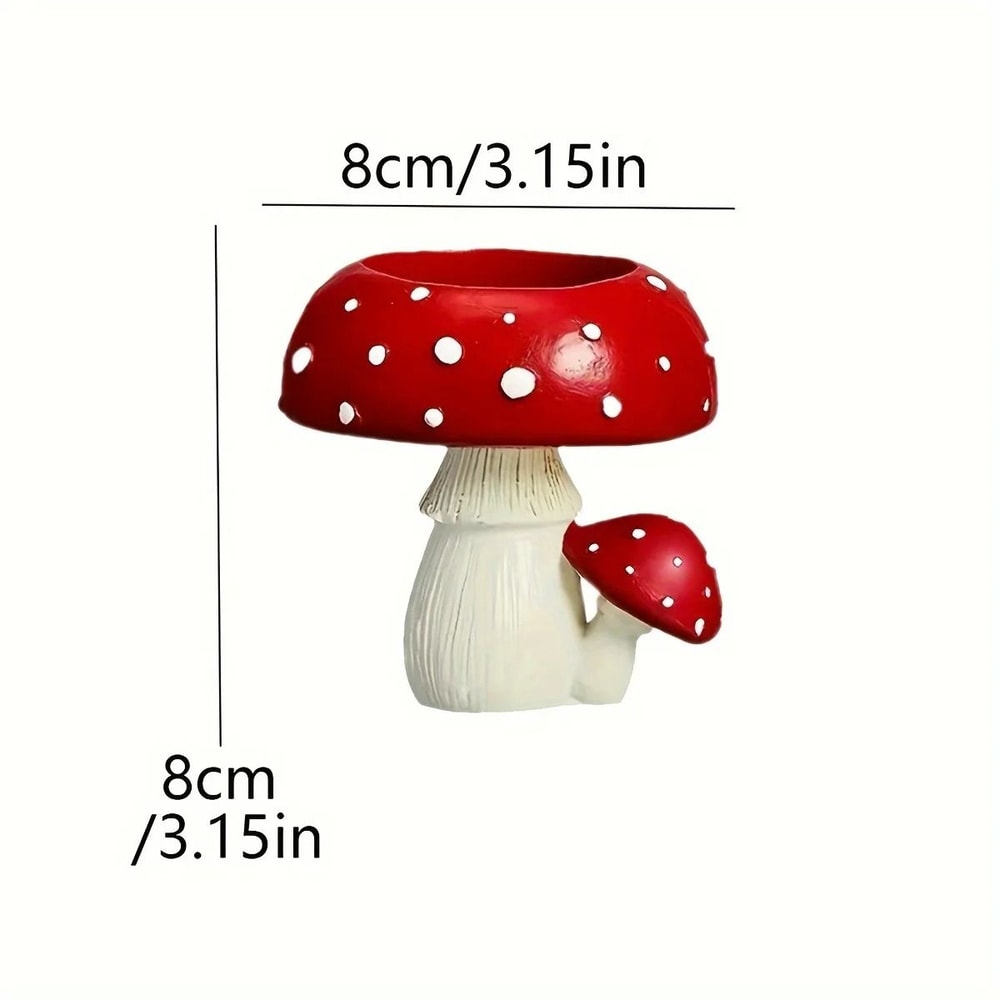 Decorative Mushroom Candle Holder Cute Tea Light Mushroom Ornament 1