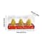 Festive Christmas Decorative Candle Set Santa Snowman Tree Holiday Candles Pack Of 3 10