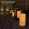 Candlium Flameless LED Pillar Candles Battery Operated Flickering Candle Set With Remote 4