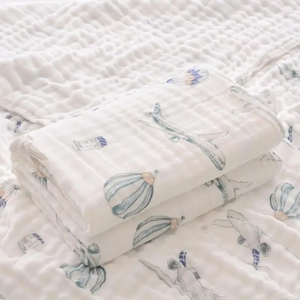 Ultra Soft Baby Bath Towel Breathable Newborn Towel Blanket 5