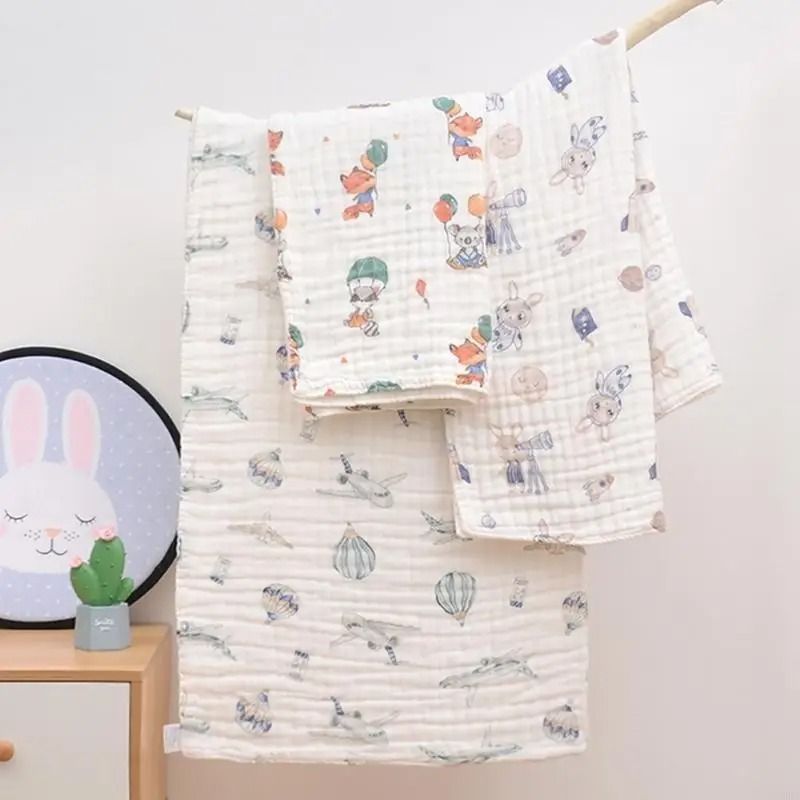 Ultra Soft Baby Bath Towel Breathable Newborn Towel Blanket 6