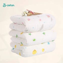 soft cotton baby bath towel 6 layer gauze newborn swaddle blanket