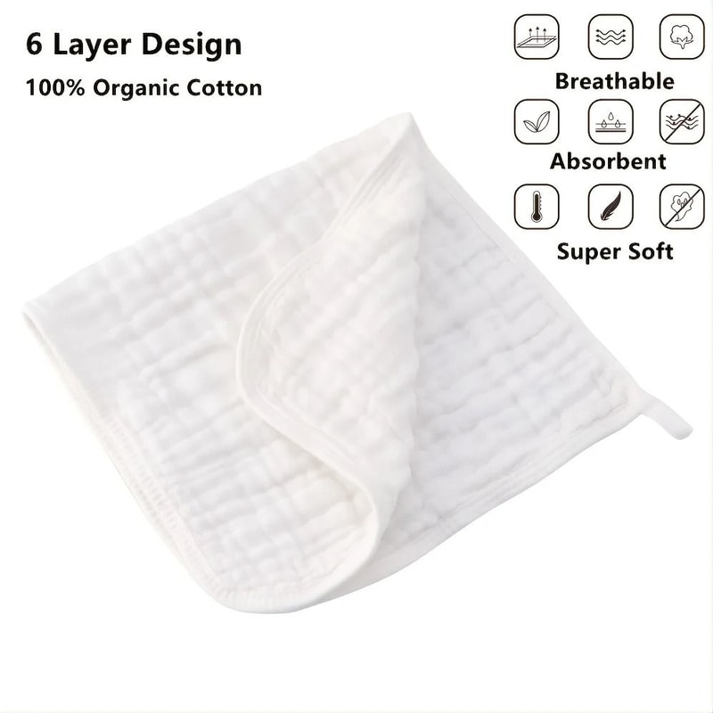 Soft Muslin Burp Cloths For Baby Extra Absorbent Newborn Spit Up Cloths 1