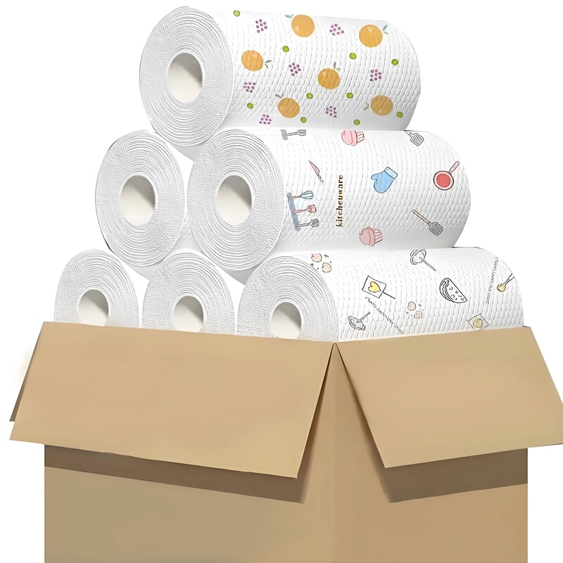 Disposable Kitchen Cleaning Cloths Oil Resistant Dishwashing Cloth Wet And Dry Non Stick Cleaning T 0