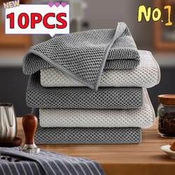 absorbent bar cleaning cloth reusable coffee machine cleaning towel kitchen and tea shop cleaning rags set
