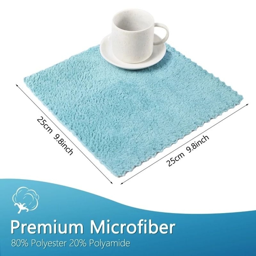 Soft Microfiber Cleaning Cloth Set Highly Absorbent Kitchen Towels 12 Or 18 Pack 1