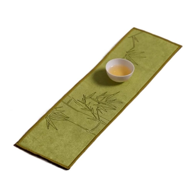 Thick Absorbent Cotton Tea Towel Decorative Tea Ceremony Cloth Painted Tea Napkin 3