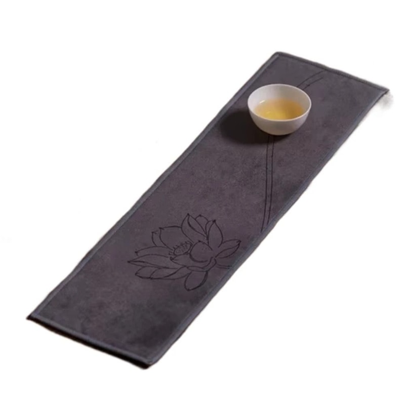 Thick Absorbent Cotton Tea Towel Decorative Tea Ceremony Cloth Painted Tea Napkin 5