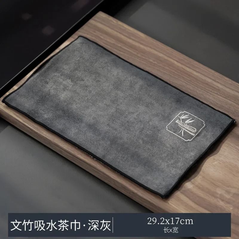 Japanese Style Tea Towel Cloth Absorbent Kung Fu Tea Towel Zen Teaware Table Cloth 2