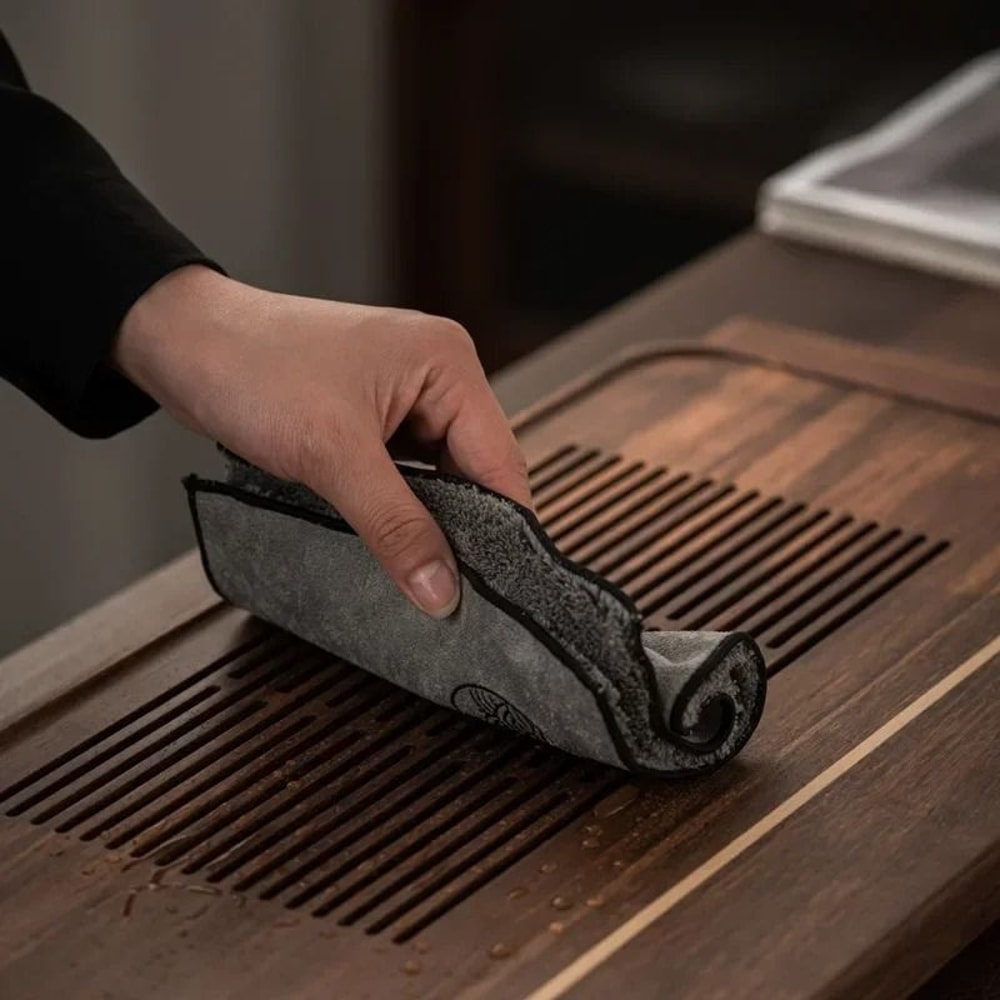 Japanese Style Tea Towel Cloth Absorbent Kung Fu Tea Towel Zen Teaware Table Cloth 8