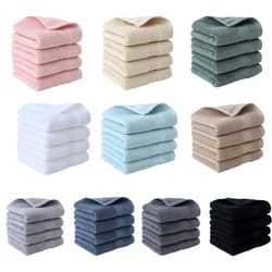 pure cotton square towels soft face wash towels absorbent 30x30cm 4 pack