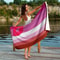 Lesbian Pride Rainbow Beach Towel Waffle Texture LGBT Pride Towel 150x75cm 6