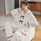 Womens Winter Pajama Set Thick Warm Womens Flannel Pajamas Cozy 2 Piece Sleepwear 5