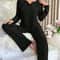 Womens Winter Pajama Set Soft Womens Loungewear Set Cozy 2 Piece Sleepwear 0