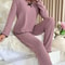 Womens Winter Pajama Set Soft Womens Loungewear Set Cozy 2 Piece Sleepwear 4