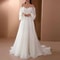 Elegant Off Shoulder Lace Maxi Dress Womens White Evening Gown Long Sleeve Party Dress 5