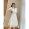 Elegant White Midi Dress Womens Formal Occasion Dress Luxury Birthday Party Dress 1