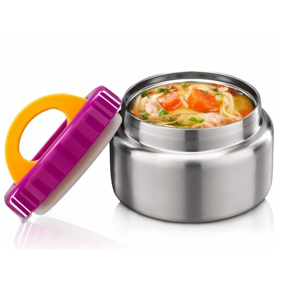 8oz Insulated Food Jar Stainless Steel Kids Lunch Thermos Leakproof Wide Mouth Soup Container 3