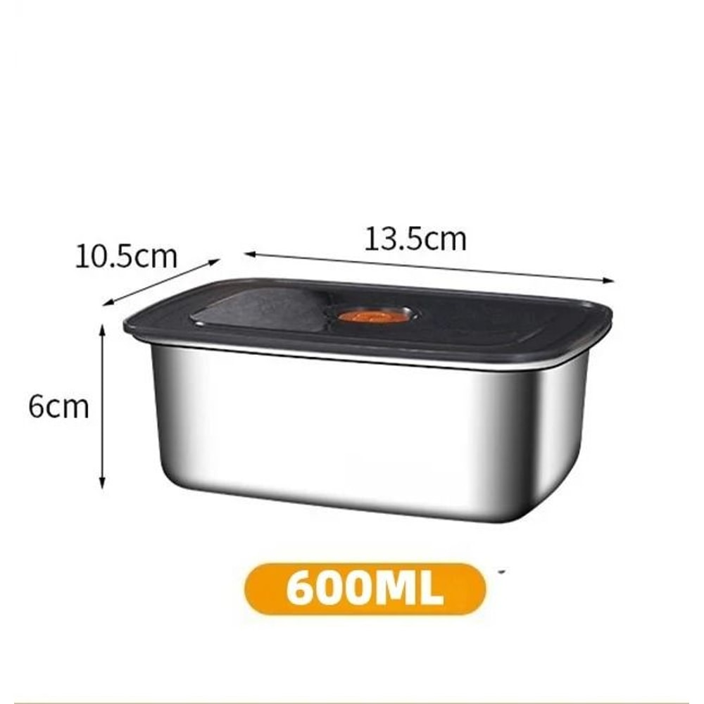 316 Stainless Steel Lunch Box Leakproof Bento Food Container Airtight Storage Box 1