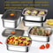 316 Stainless Steel Lunch Box Leakproof Bento Food Container Airtight Storage Box 8