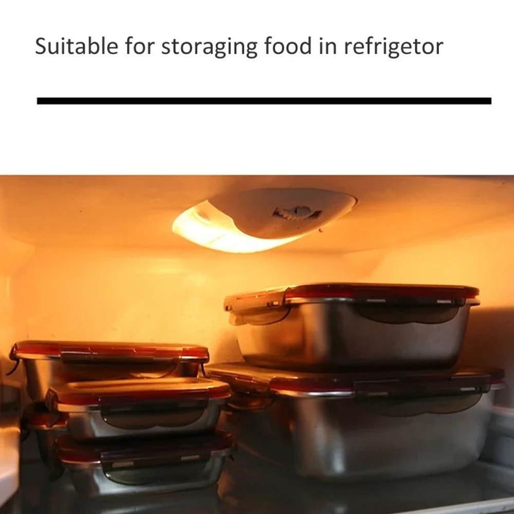 304 Stainless Steel Bento Box Leakproof Food Storage Container Portable Lunch Box 6