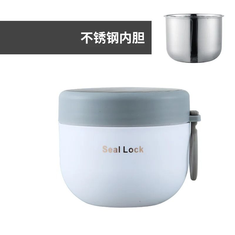 600ML Stainless Steel Food Thermos Insulated Lunch Box Vacuum Thermal Jar For Kids And Adults 10