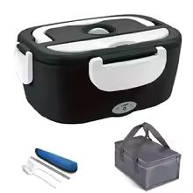 2 In 1 Electric Lunch Box Car Food Warmer Portable Heated Food Container For Office And Travel 3