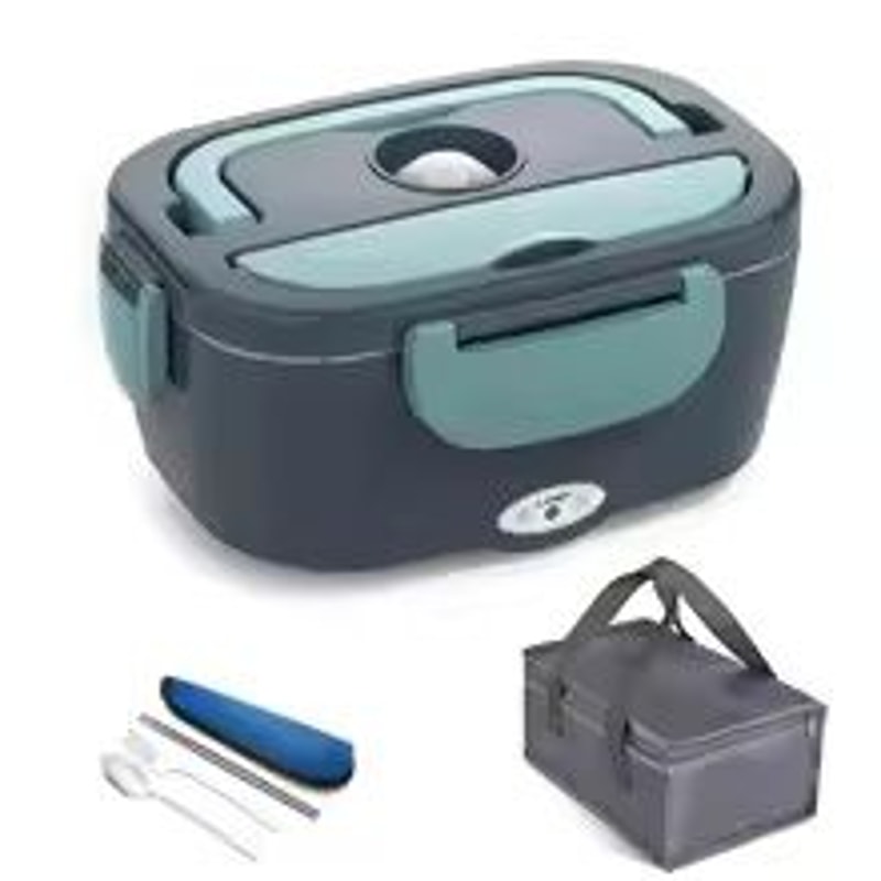 2 In 1 Electric Lunch Box Car Food Warmer Portable Heated Food Container For Office And Travel 4
