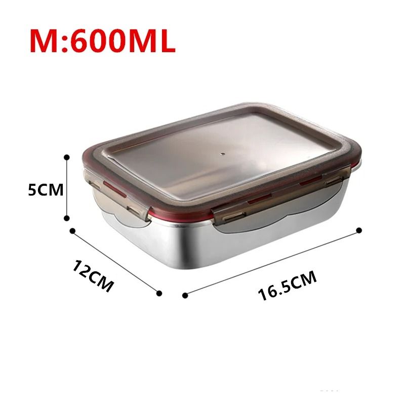 304 Stainless Steel Leakproof Bento Box Portable Food Storage Container For Travel And Office 2