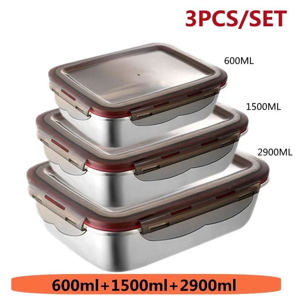 304 Stainless Steel Leakproof Bento Box Portable Food Storage Container For Travel And Office 7