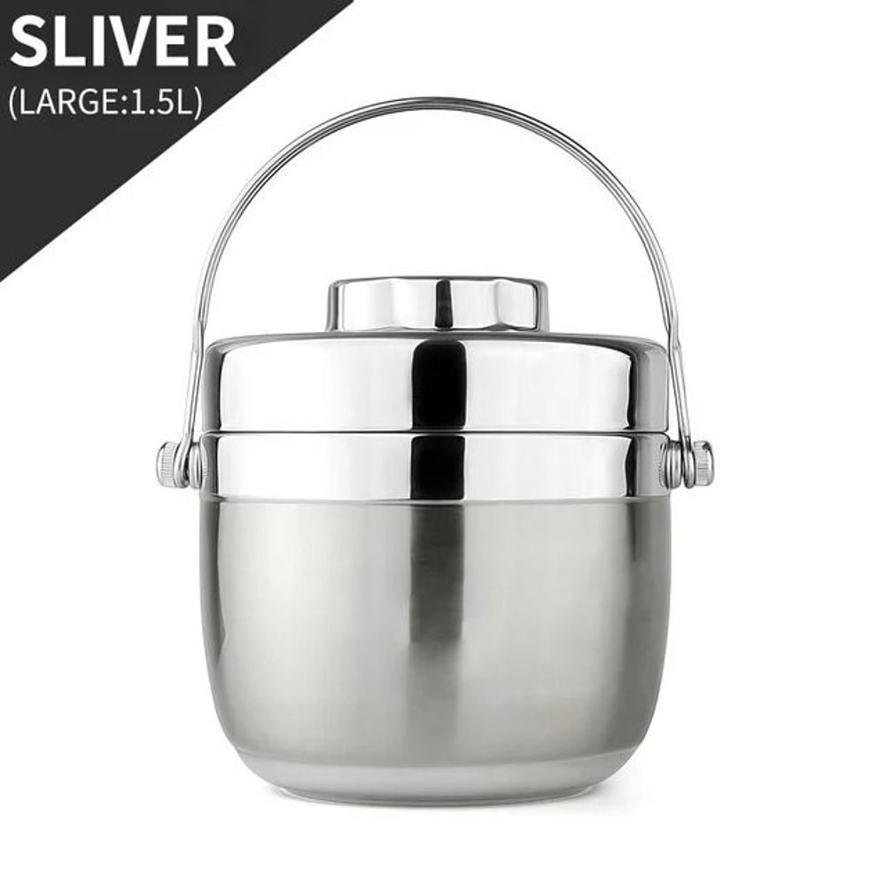 Thermal Food Jar Stainless Steel Soup Thermos With Insulated Bag Leakproof Lunch Container 6