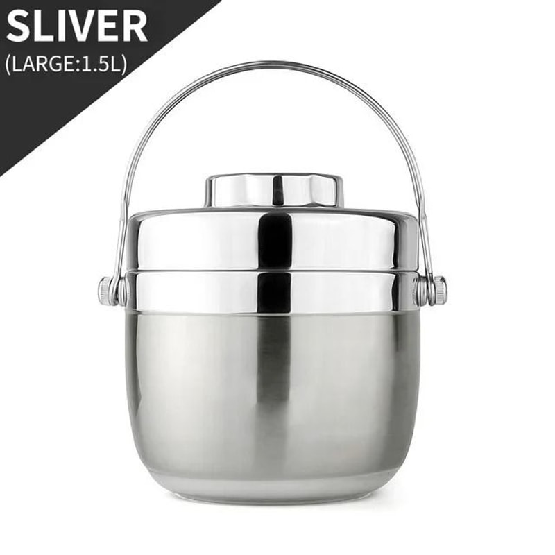 Thermal Food Jar Stainless Steel Soup Thermos With Insulated Bag Leakproof Lunch Container 6