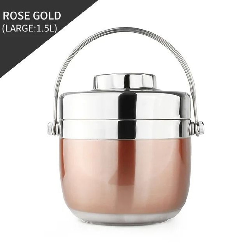 Thermal Food Jar Stainless Steel Soup Thermos With Insulated Bag Leakproof Lunch Container 4