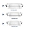3 Piece Glass Baking Dish Set Oven Safe Tempered Casserole Bakeware For Kitchen Use 2