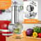 Stainless Steel KitchenAid Slicer Attachment Vegetable Shredder Cheese Grater For Stand Mixers 6