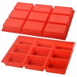 9 cavity silicone mini loaf pan non stick bread baking mold for cakes and desserts